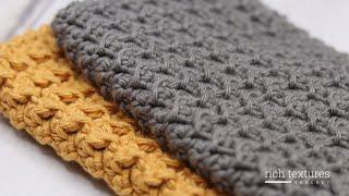 Easy Textured Dishcloth Crochet Pattern