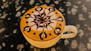 cafe Mocha #latteart #coffee latte art by Vishal YouTube channel 