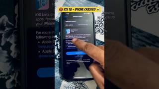 ️ My iPhone Crashed in New iOS 18 Updates  #crash #ios18 #iphone