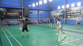 20250617飛羽羽球XD莎庭+維育VS小米+守安
