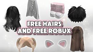 FREE HAIRS, FREE ROBUX AND FREE ITEMS! Roblox 2025 tutorial