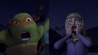 Teenage Mutant Ninja Turtles: 2012 - Mikey attacks April’s mom