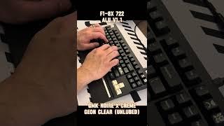 F1-8X 722 | Geon Clear (Unlubed) | GMK Noire x Crème