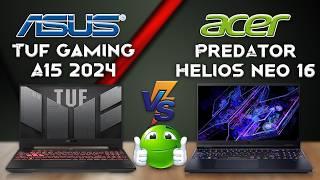 Asus Tuf A15 vs Acer Predator Helios Neo 16 |2024| Budget vs High End Gaming Laptops | Tech Compare