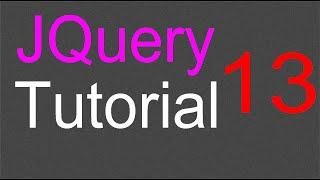 JQuery Tutorial for Beginners - 13 - Fade in and out effects