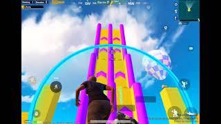 Rainbow Parkour Race Map  | PUBG MOBILE | Xalzar Gaming