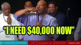 Pastor Holds Audience Hostage for $40,000.00..