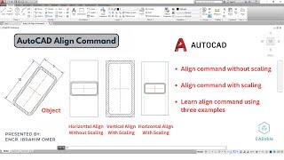 AutoCAD Align Command | Align command Without Scaling | Align Command With Scaling | CADable