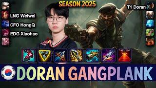 T1 Doran GANGPLANK vs CAMILLE Top - Patch 25.12 KR Ranked | lolrec