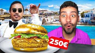 1€ vs 250€ Burger Μύκονος