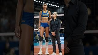 Volleyball Player Steals the Spotlight with Interview Performance ep.723 #volleyball #shorts #hoacon