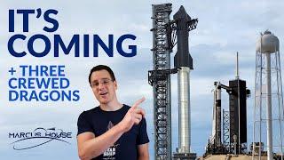SpaceX Starship Updates, GOES T, Three Crew Dragons, The Owl's Night Continues & JWST Update