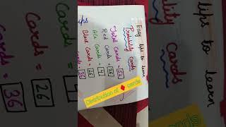 Probability # cards# Jack# Ace cards # black ️cards# Red  cards# Distribution of cards# viral Short