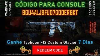 Warface Console - Redeem Code 9GU4ALJ8FU07G00ER6KT (Typhoon F12 Custom Glacier) 7 dias