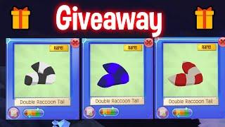 DOUBLE RACCOON TAIL GIVEAWAY | Animal Jam