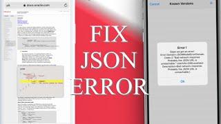 How to Fix Json Error on App Admin