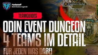 Raid: Shadow Legends - Odin Event Dungeon - 4 Teams für euch - von minimum to maximum