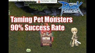 Ragnarok Taming Pet Monsters 90% success rate