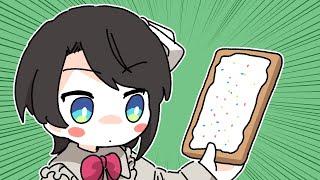 Subaru eats a Pop-Tart