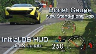 Initial D6 HUD V1.3 & Boost Gauge for Assetto Corsa