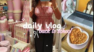 Productive day of my life ｡⁠*ﾟ| back to school shopping, cooking ramen+exercise routine