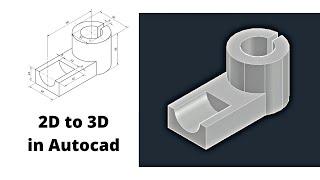 How to design 3D from 2d in AutoCAD- Tutorial 4