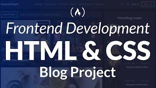 Frontend Development Course - Create a Blog with HTML & CSS