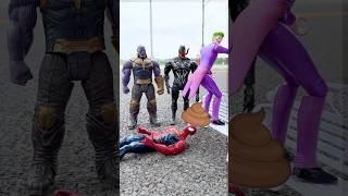 Thanos vs Spiderman, venom, Joker | Yes or no | Marvel Toys