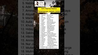 Arti nama-nama perempuan dalam Islam #shorts #islami