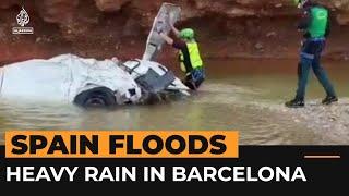 Heavy rains hit Barcelona after floods in central and east Spain | Al Jazeera Newsfeed