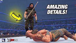 WWE 2K22 INSANE details, Easter eggs and hidden features!