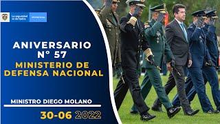 Ceremonia del Aniversario Nº 57 del Ministerio de Defensa Nacional