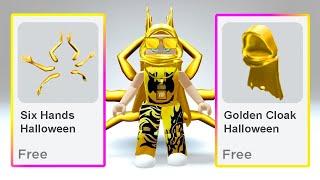 FREE GET NOW... GOLDEN HALLOWEEN ITEMS IN ROBLOX EVENT!