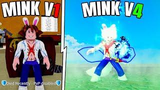 Going From MINK V1 to V4 In Roblox Blox Fruit Hindi Gameplay