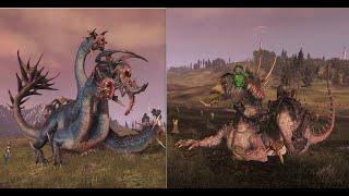 Харибда vs Мерзость из Адской Дыры Total War Warhammer II