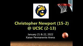 Christopher Newport @ UCSC (Jan 21 & Jan 22, 2022)