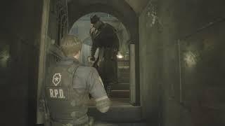 Resident Evil 2 REmake Mr X afraid of save room / safe room