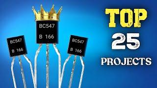 TOP 25 Electronic Projects For Beginners Using Transistor BC547