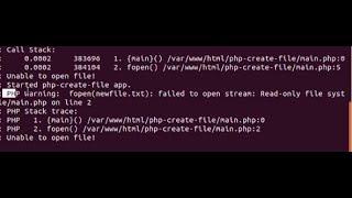 Fix php script as systemd service - php warning: fopen: failed to openstream: Read-only file system