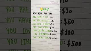 how rich are you #shorts