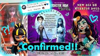 MONSTER HIGH| 2024 NEWS️| Skullector Corpse Bride CONFIRMED, Skelita Howliday Doll & MORE!!