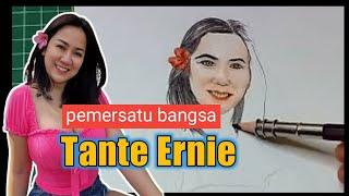 Hot momTante Ernie Model cantik pemersatu bangsa|menggambar tante ernie
