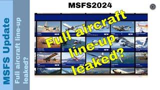 MSFS 2024 Aircraft Line-Up Revealed! ️ | New Planes & Versions Explained