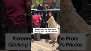 Kareena Kapoor Khan STOPS Paps From Clicking Taimur & Jeh's Pics ️ | #shorts #bollywood #trending