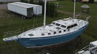 Come explore this 53’ steel yacht! SOLD: Bruce Roberts 53 #HOMEMADE #BOATS