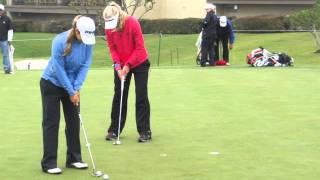 Jessica Korda and Beatriz Ricari Putting Practice @ North Texas Shootout