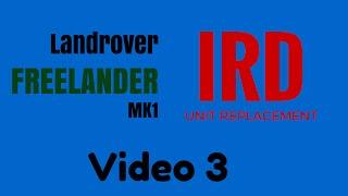 Landrover Freelander Ird Unit Installation Pre 2001 Petrol Vid 3