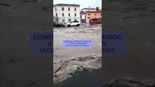 Esonda il torrente Rimaggio a Sesto Fiorentino