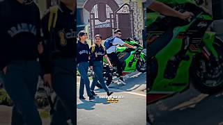 cute girls reaction ️ zx10r #shorts #ytshorts #girls  #viral #rider #viralshorts #reaction