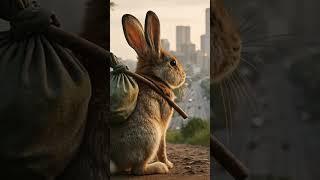 Poor Rabbit Leaving village